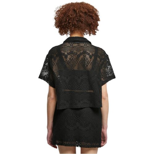 Urban Classics Ladies Crochet Lace Resort Shirt