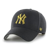 47 Brand MLB New York Yankees Metallic Snap Cap 47 MVP Black