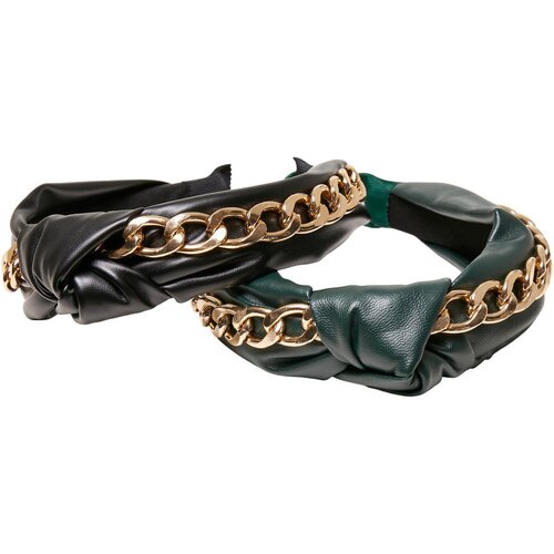 Urban Classics Alice Band With Chain 2-Pack