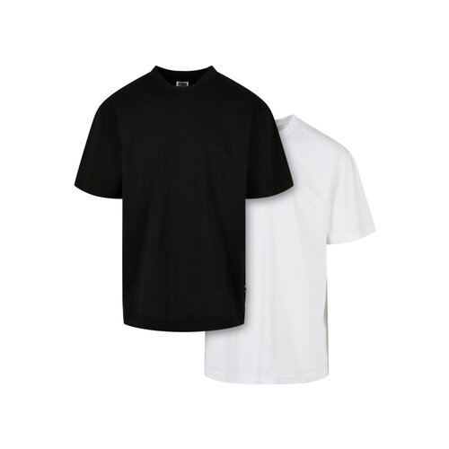 Urban Classics Organic Tall Tee 2-Pack black+white 5XL