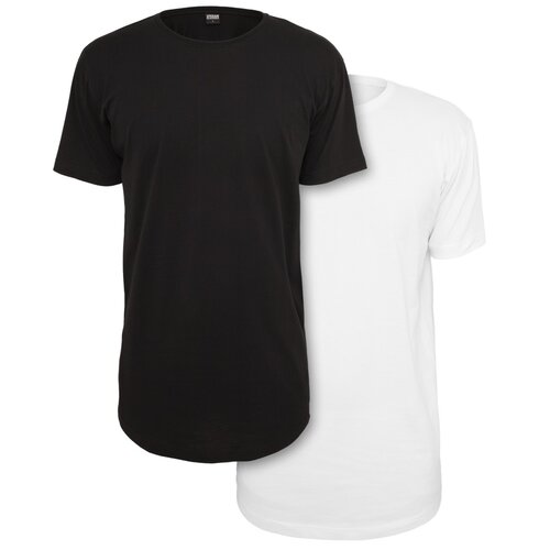 Urban Classics Pre-Pack Shaped Long Tee black+white S