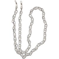 Urban Classics Multifunctional Chain With Pearls 2-Pack silver one size
