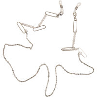 Urban Classics Multifunctional Chain With Pearls 2-Pack silver one size