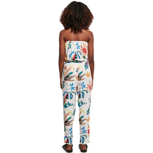 Urban Classics Ladies Viscose Bandeau Jumpsuit whitesandfruity XXL