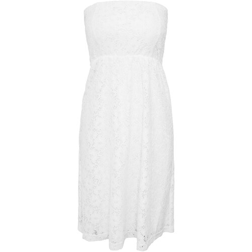 Urban Classics Ladies Laces Dress white XS