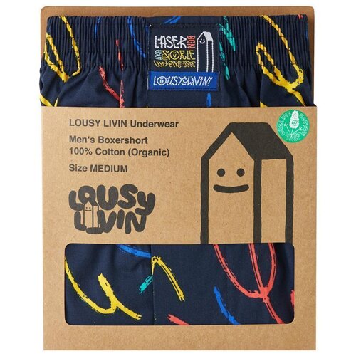 Lousy Livin Boxershorts Laser Rawal Navy XXL