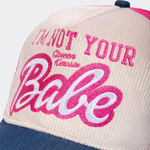 Queen Kerosin -Trucker Mesh Cap Cord - Babe Beige/Pink