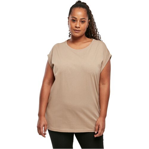 Urban Classics Ladies Extended Shoulder Tee softtaupe 3XL