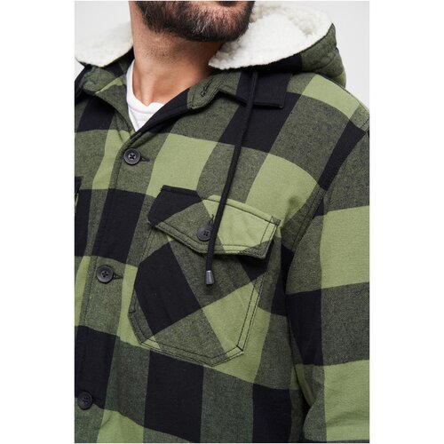 Brandit Lumberjacket hooded black/olive 7XL
