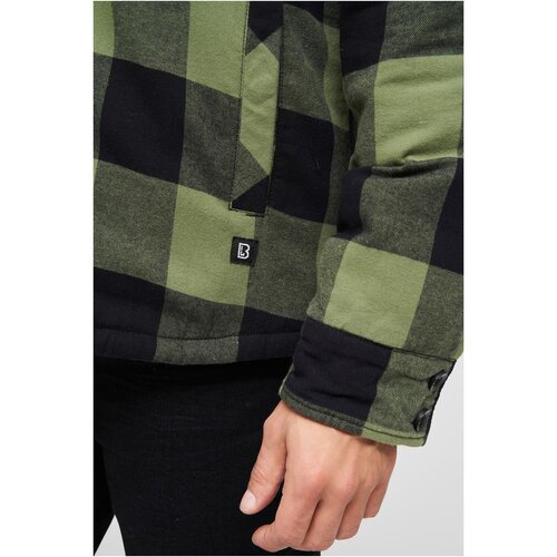Brandit Lumberjacket hooded black/olive 7XL