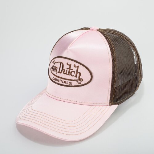 Von Dutch Originals Trucker Cap - Cary Light Pink/Brown