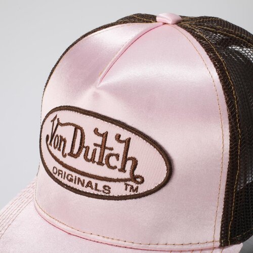 Von Dutch Originals Trucker Cap - Cary Light Pink/Brown