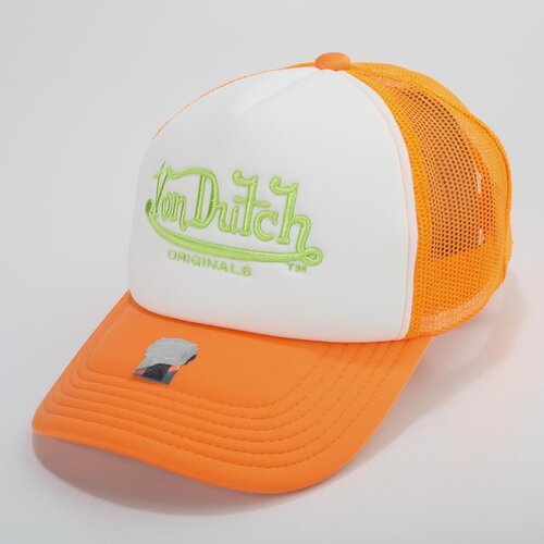 Von Dutch Originals Trucker Cap - Atlanta White/Orange