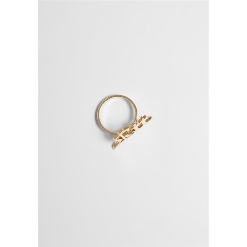 Mister Tee Lit Chunky Ring gold S/M