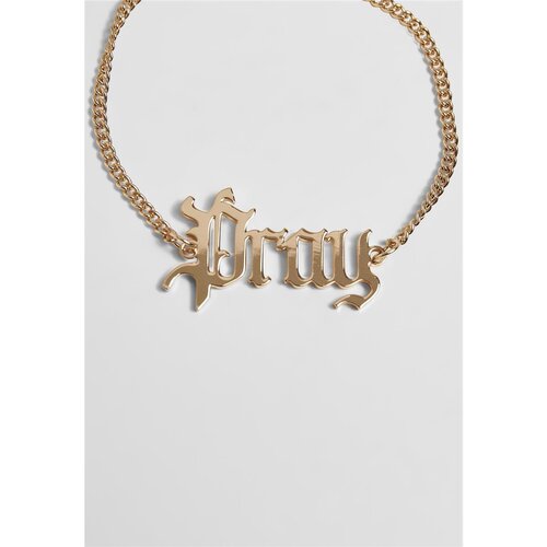 Mister Tee Pray Chunky Bracelet gold S/M