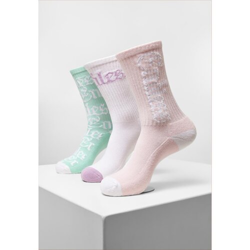 Mister Tee Endless Socks 3-pack white/lightrose/mint 43-46