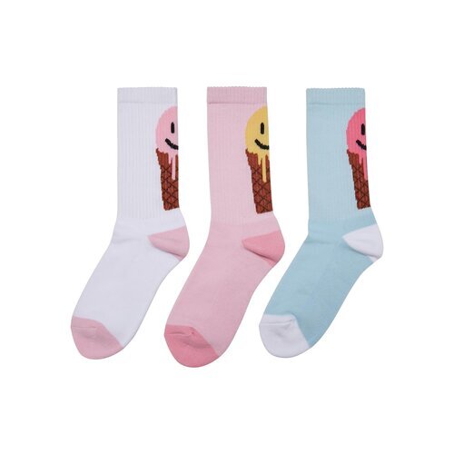 Mister Tee Fancy Icecream Socks 3-Pack white/multicolor 39-42