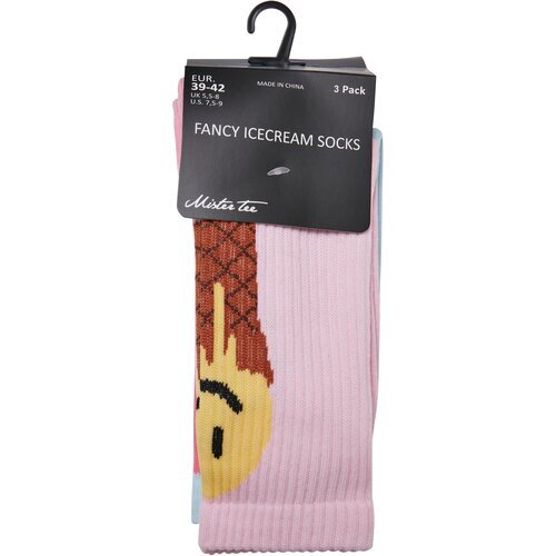 Mister Tee Fancy Icecream Socks 3-Pack white/multicolor 39-42