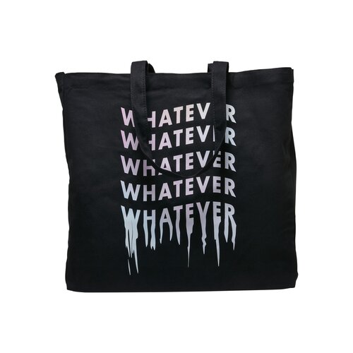 Mister Tee Whatever Oversize Canvas Tote Bag black one size