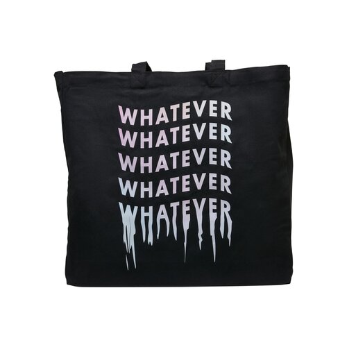 Mister Tee Whatever Oversize Canvas Tote Bag black one size