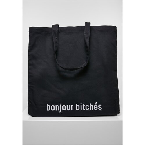 Mister Tee Bonjour Bitches Oversize Canvas Tote Bag