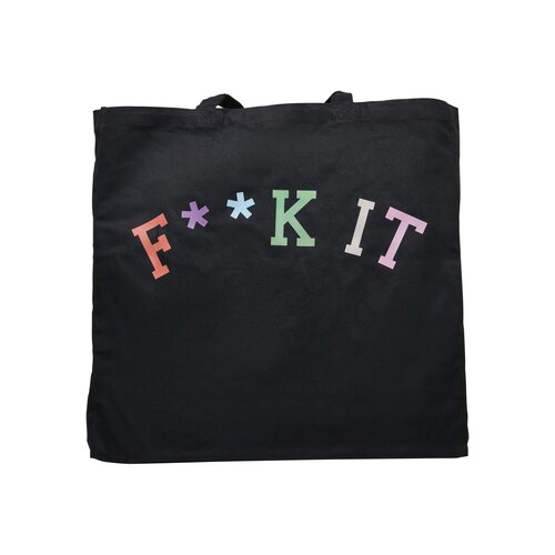 Mister Tee Fuck It Oversize Canvas Tote Bag black one size
