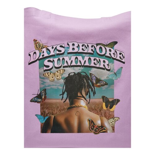 Mister Tee Days Before Summer Oversize Canvas Tote Bag lilac one size