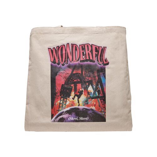 Mister Tee Wonderful Oversize Canvas Tote Bag offwhite one size