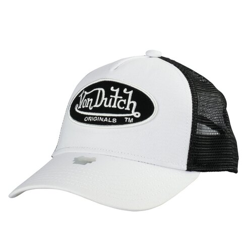 Von Dutch Originals Trucker Cap Cotton Twill - Boston White/Black