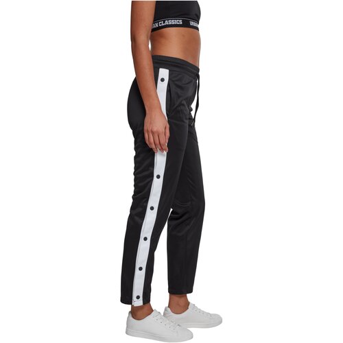 Urban Classics Ladies Button Up Track Pants blk/wht/blk XXL