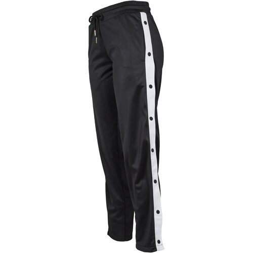 Urban Classics Ladies Button Up Track Pants blk/wht/blk XXL