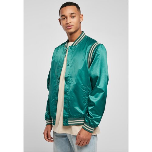 Urban Classics Satin College Jacket green M