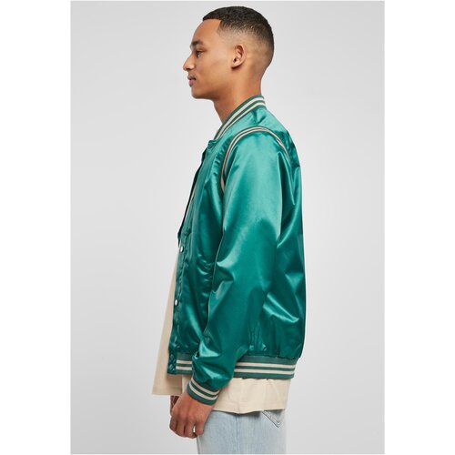 Urban Classics Satin College Jacket green M