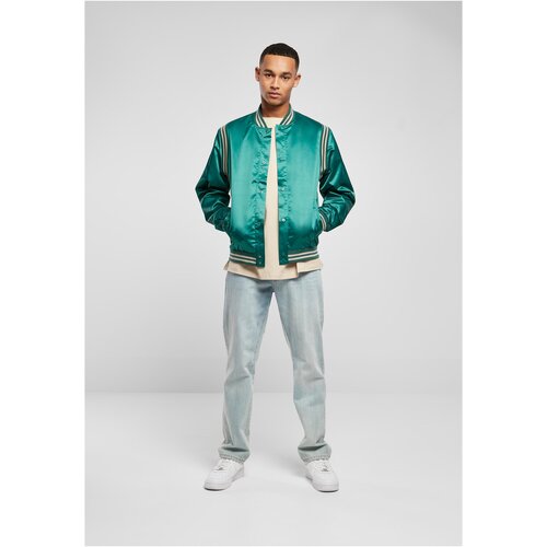 Urban Classics Satin College Jacket green M