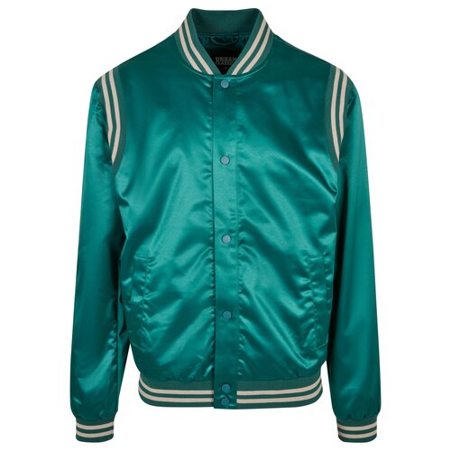 Urban Classics Satin College Jacket green M