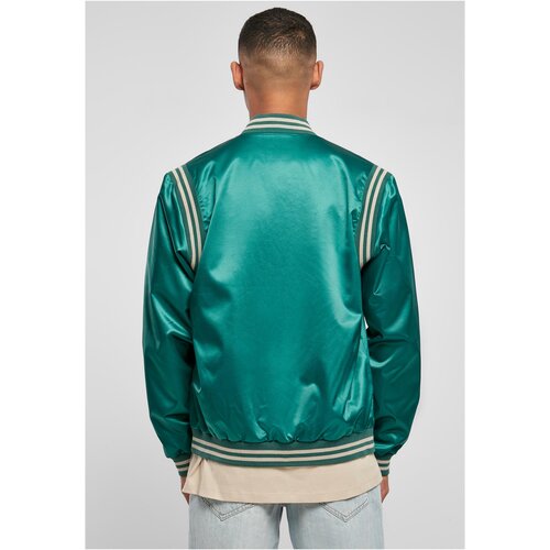 Urban Classics Satin College Jacket green XL