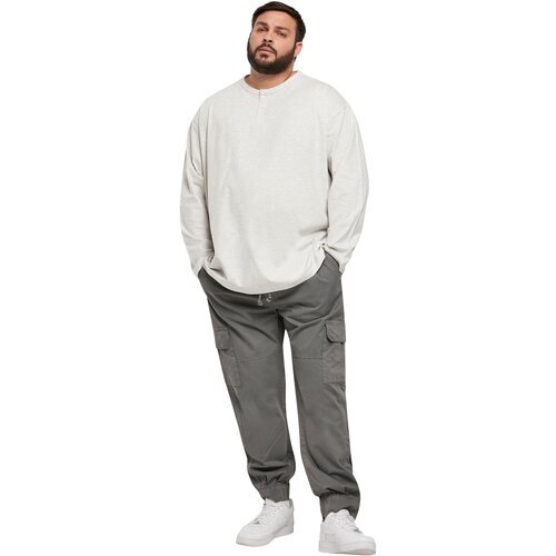 Urban Classics Organic Oversized Henley Longsleeve lightgrey S