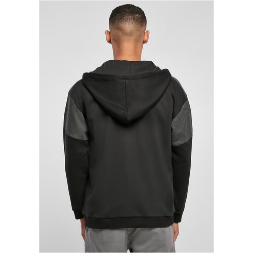 Urban Classics Oversized Patch Zip Hoody black/charcoal M