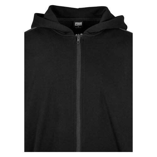 Urban Classics Oversized Patch Zip Hoody black/charcoal M