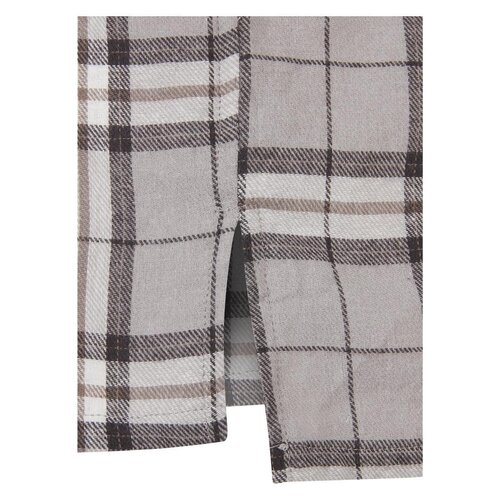 Urban Classics Long Oversized Grey Check Shirt grey/black 5XL