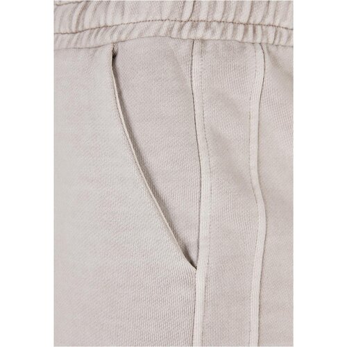 Urban Classics Ladies Heavy Terry Garment Dye Slit Pants warmgrey L