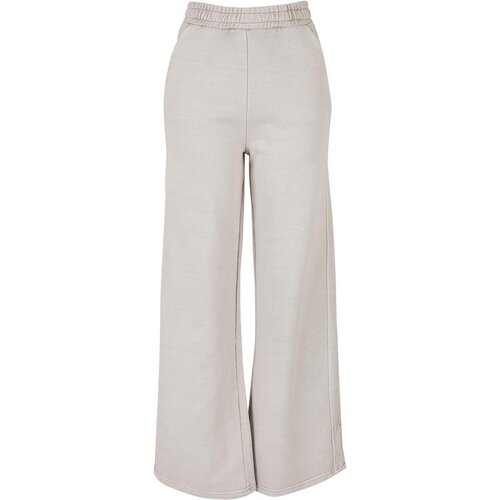 Urban Classics Ladies Heavy Terry Garment Dye Slit Pants warmgrey L