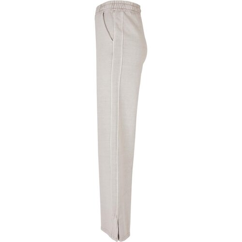 Urban Classics Ladies Heavy Terry Garment Dye Slit Pants warmgrey L