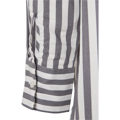 Urban Classics Ladies Oversized Stripe Shirt white/darkshadow XS
