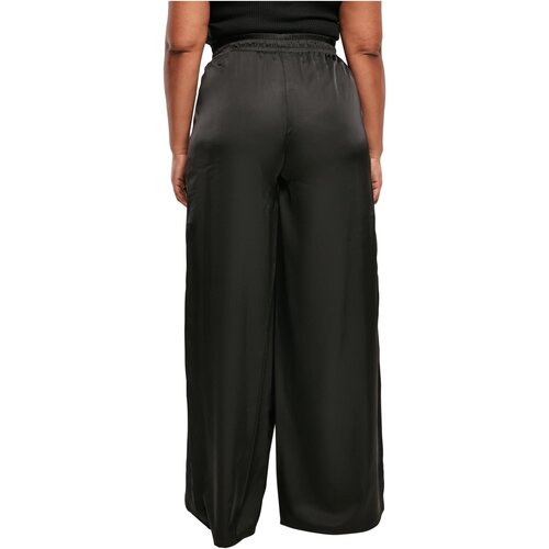 Urban Classics Ladies Satin Wide Leg Pants black 3XL