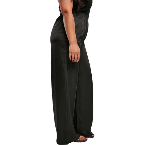 Urban Classics Ladies Satin Wide Leg Pants black 3XL