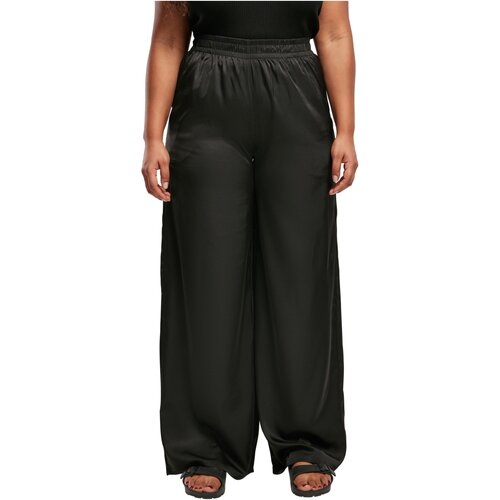 Urban Classics Ladies Satin Wide Leg Pants black 3XL