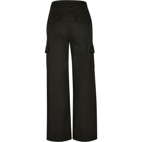 Urban Classics Ladies High Waist Straight Cargo Pants black 28