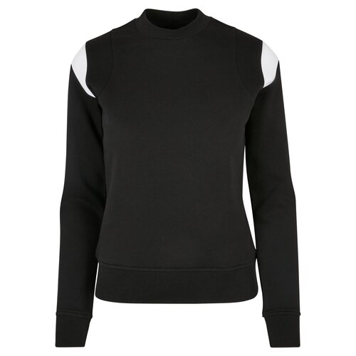 Urban Classics Ladies Inset College Crewneck black/white M