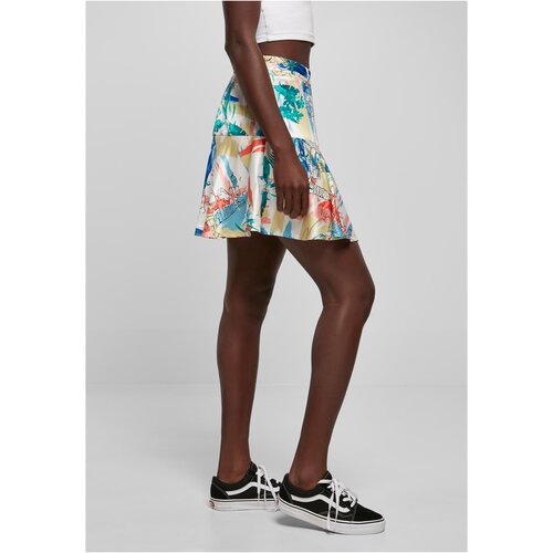 Urban Classics Ladies AOP Satin Mini Skirt